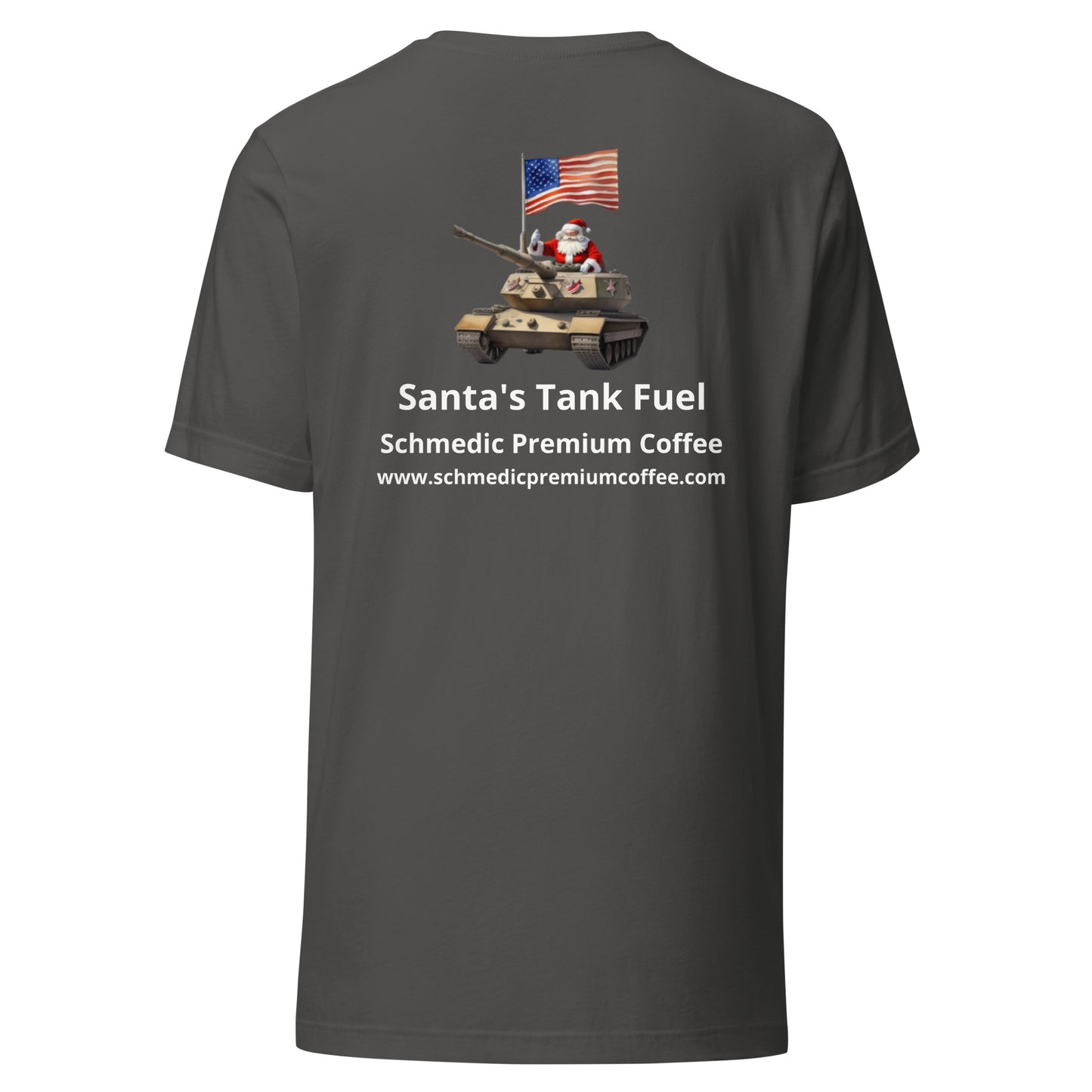 Santa's Tank Fuel (White Lettering) Unisex t-shirt