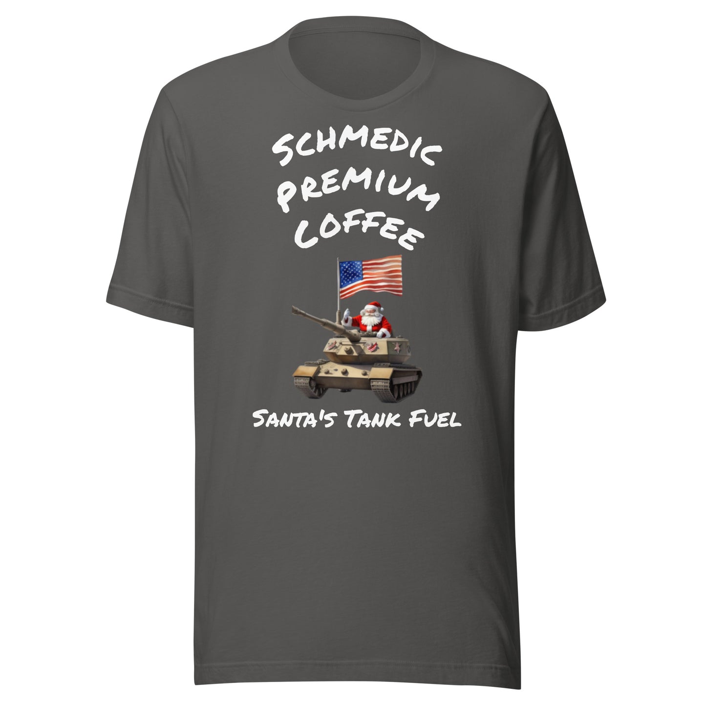 Santa's Tank Fuel (White Lettering) Unisex t-shirt