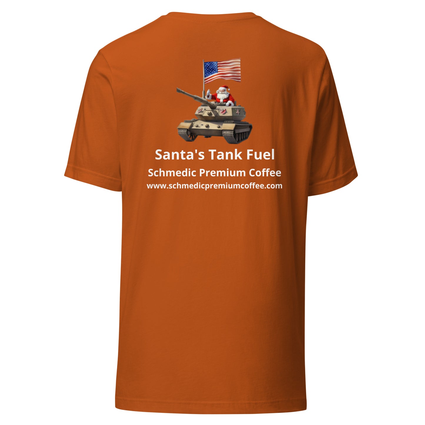 Santa's Tank Fuel (White Lettering) Unisex t-shirt