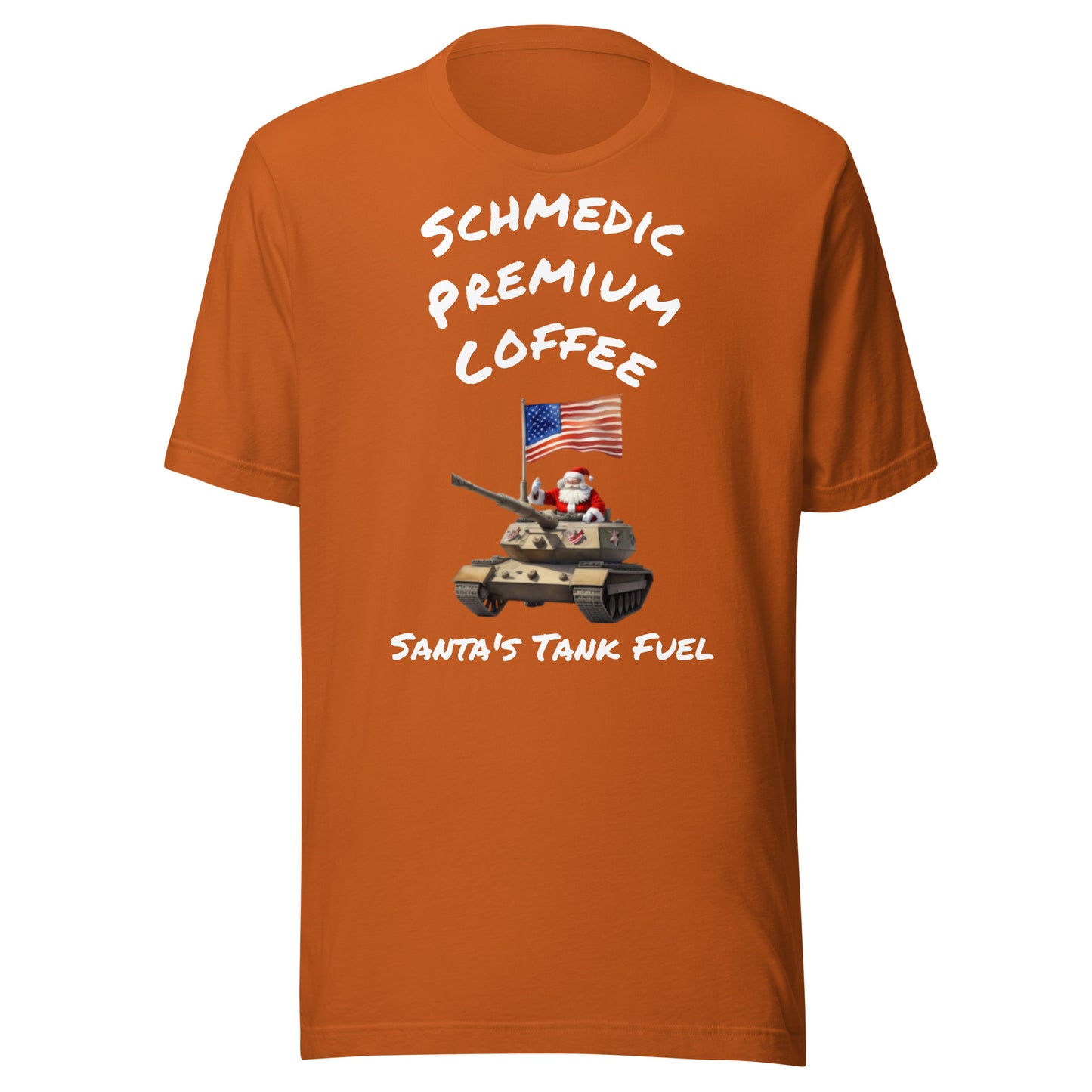 Santa's Tank Fuel (White Lettering) Unisex t-shirt