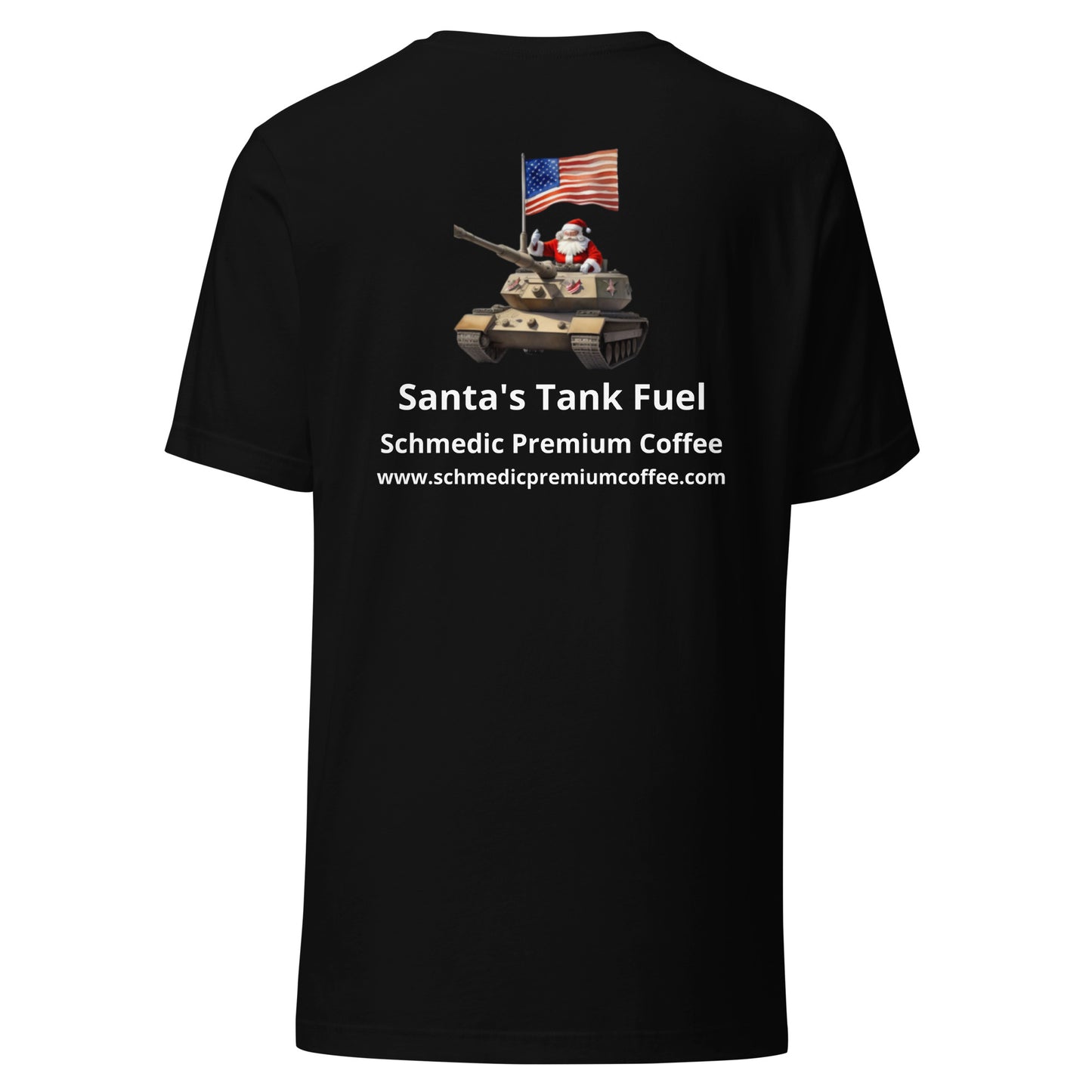 Santa's Tank Fuel (White Lettering) Unisex t-shirt