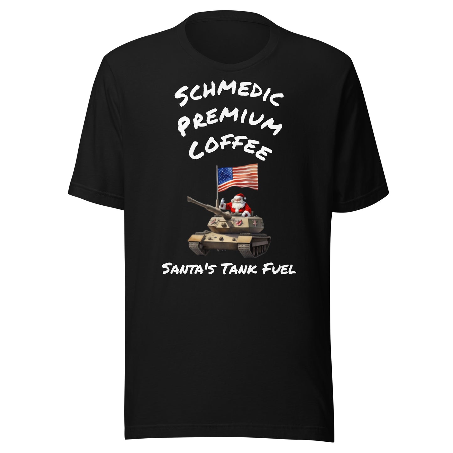Santa's Tank Fuel (White Lettering) Unisex t-shirt