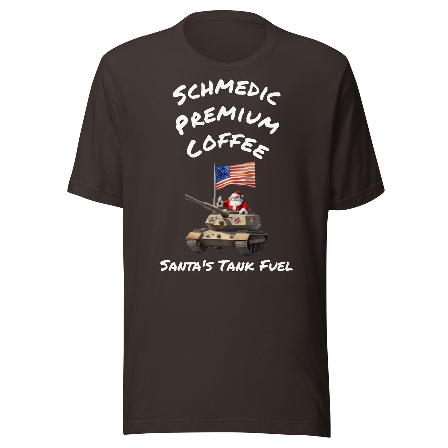 Santa's Tank Fuel (White Lettering) Unisex t-shirt