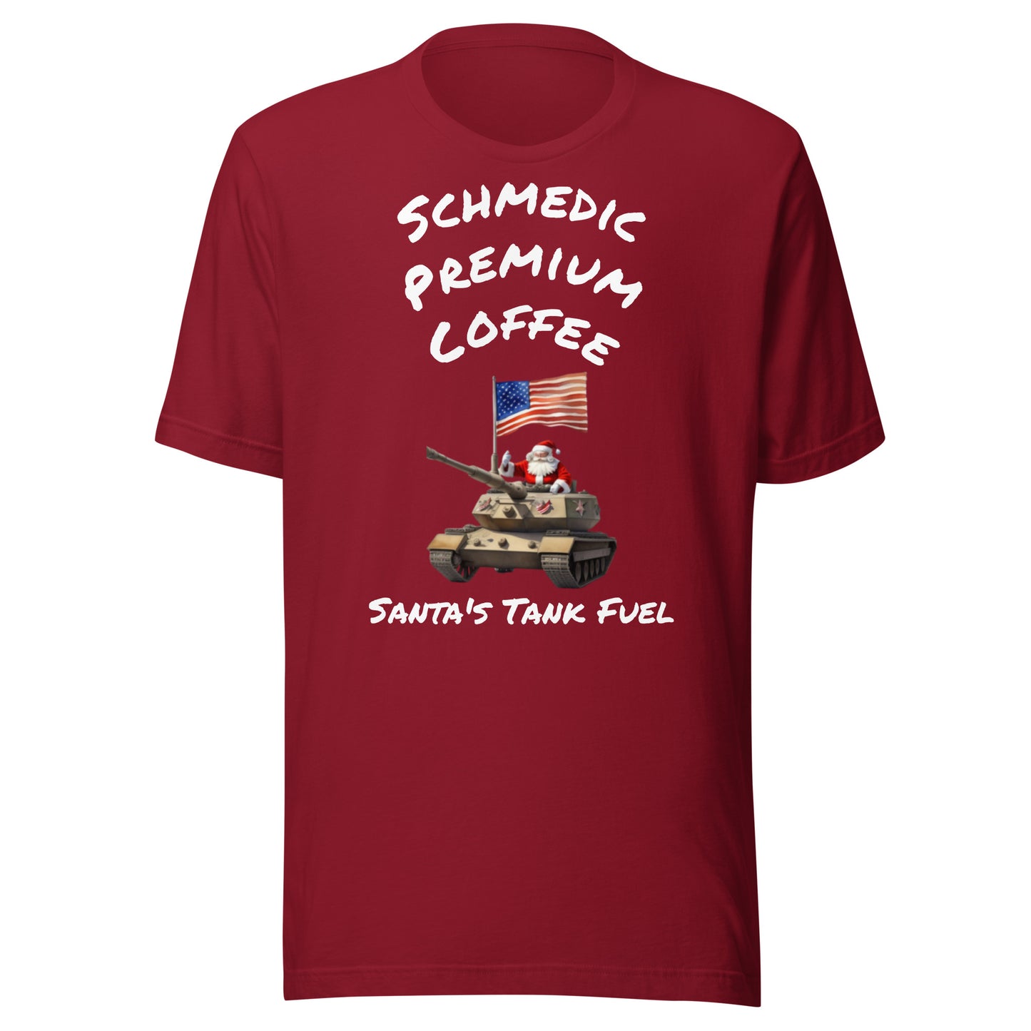 Santa's Tank Fuel (White Lettering) Unisex t-shirt