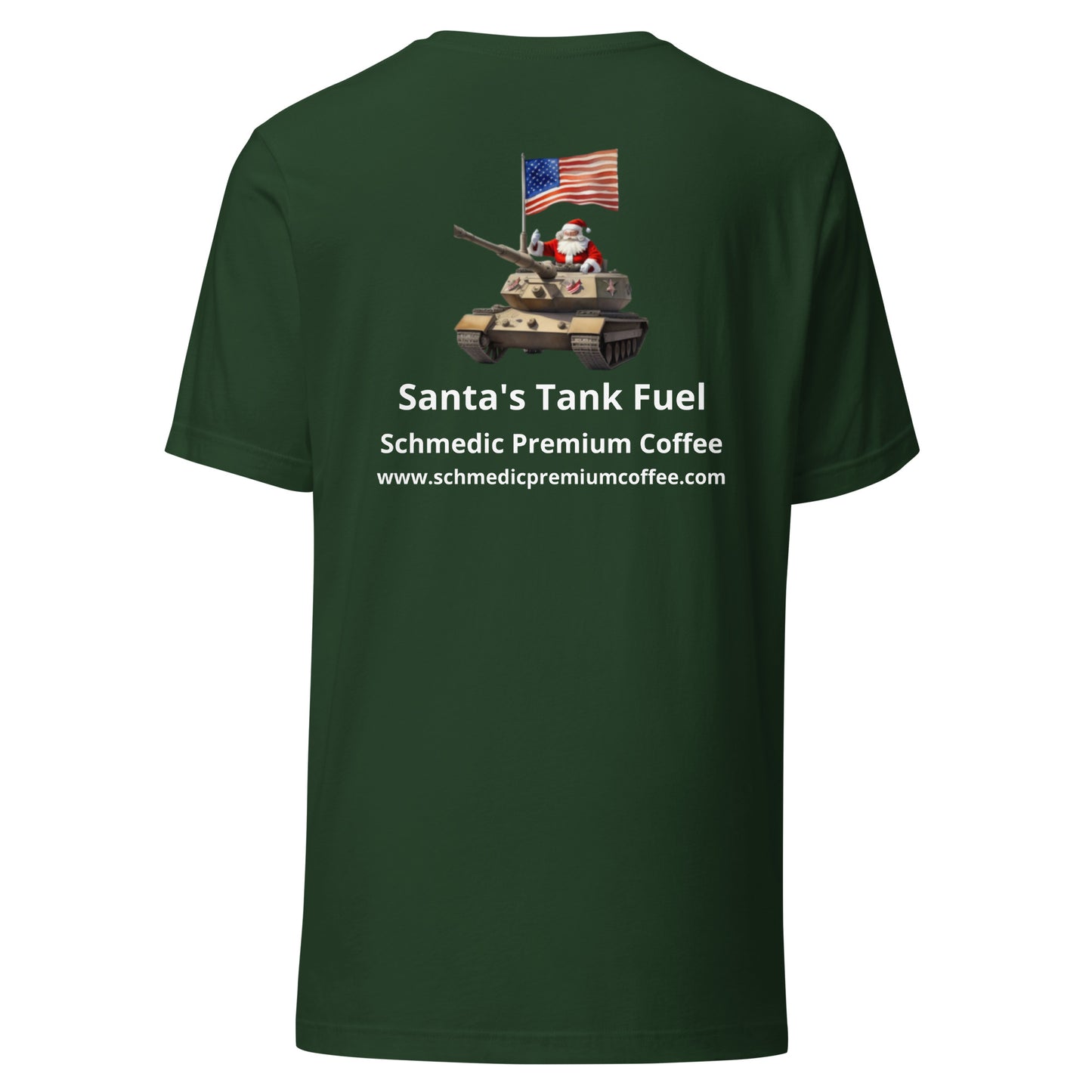 Santa's Tank Fuel (White Lettering) Unisex t-shirt