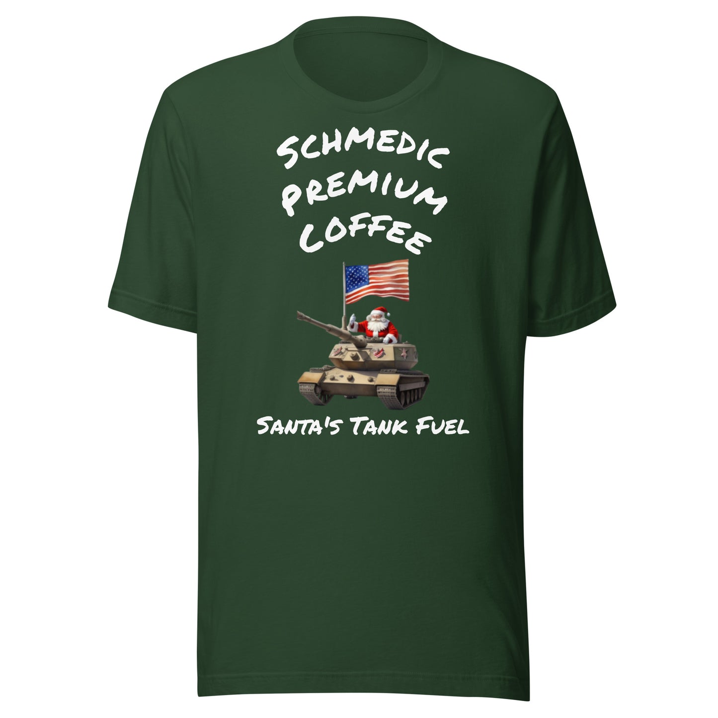 Santa's Tank Fuel (White Lettering) Unisex t-shirt