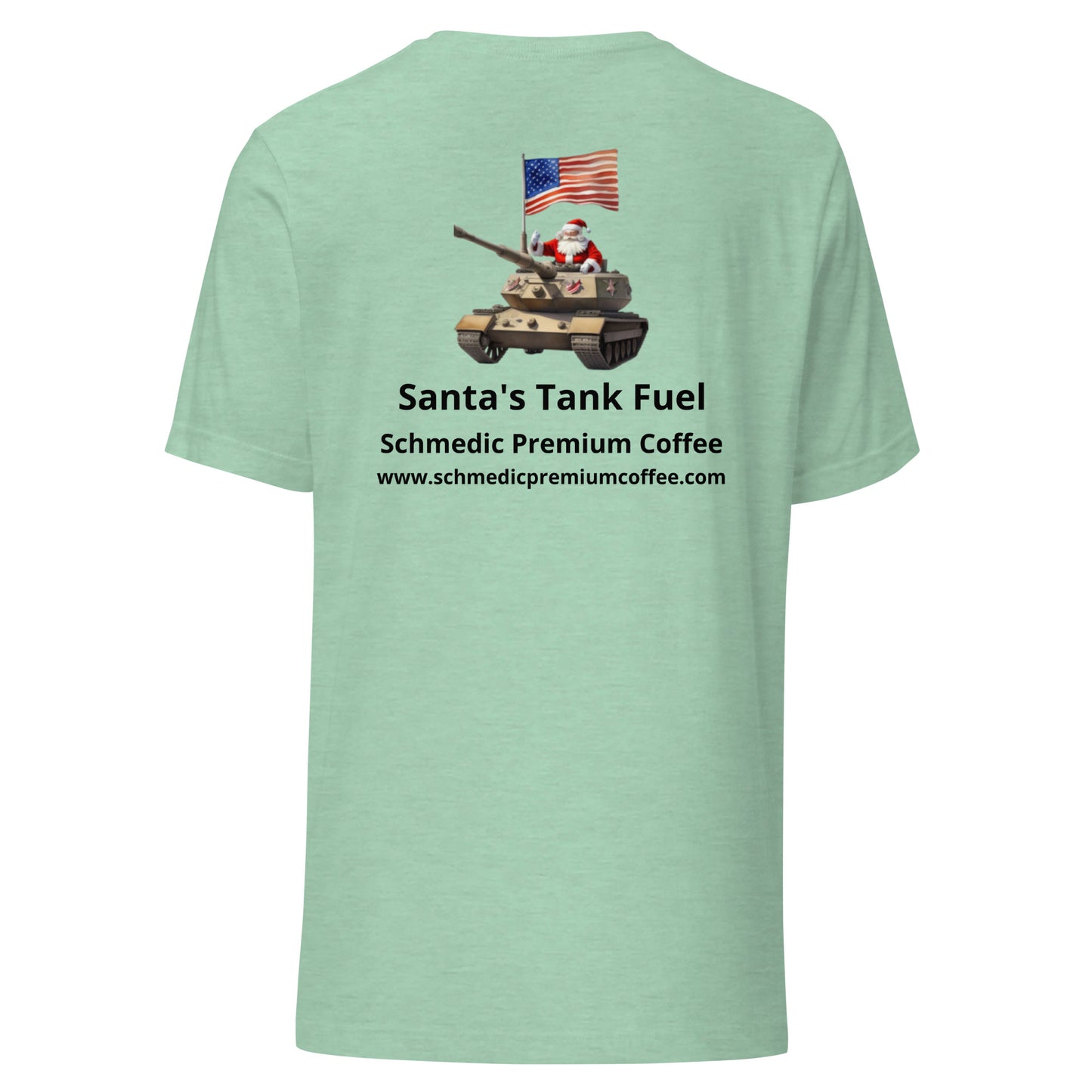 Santa's Tank Fuel (Black Lettering) Unisex t-shirt