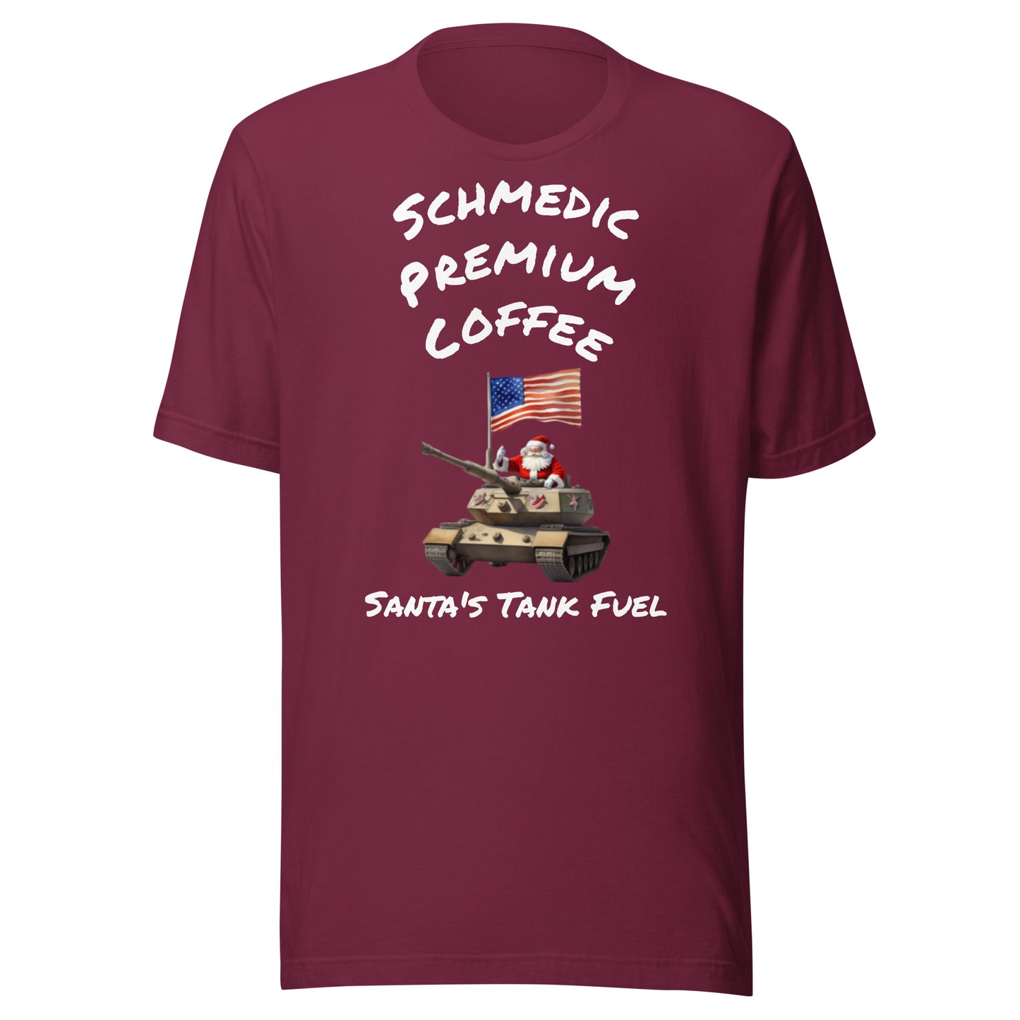 Santa's Tank Fuel (White Lettering) Unisex t-shirt