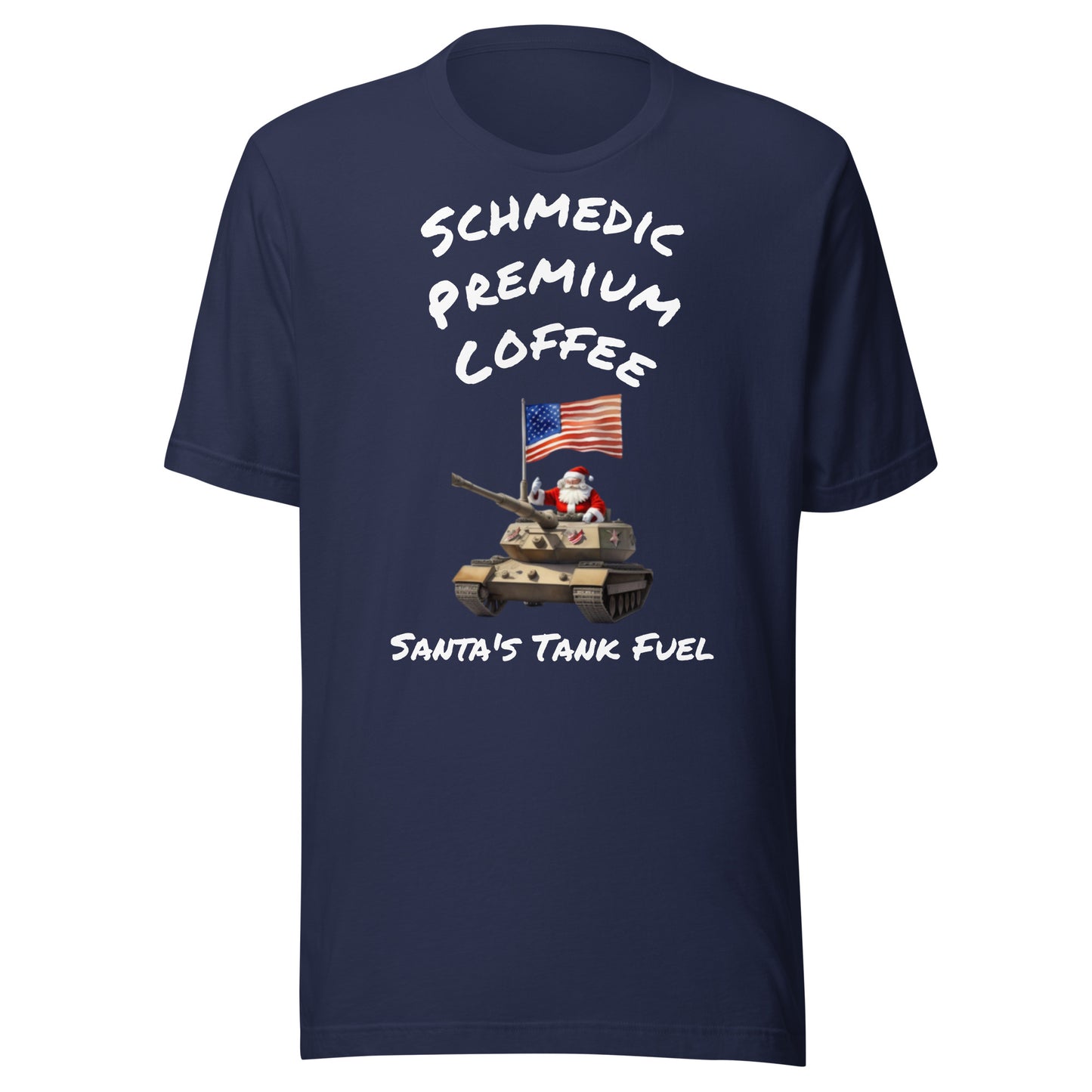 Santa's Tank Fuel (White Lettering) Unisex t-shirt