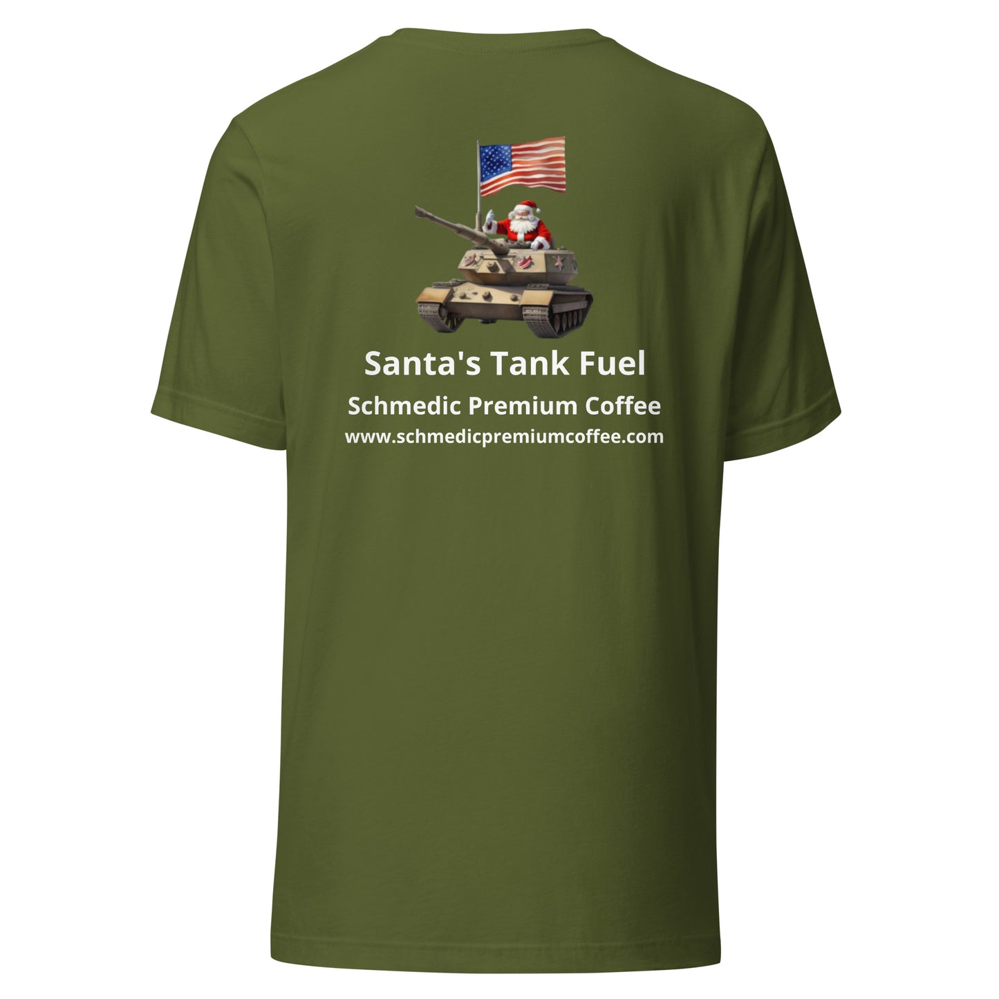 Santa's Tank Fuel (White Lettering) Unisex t-shirt
