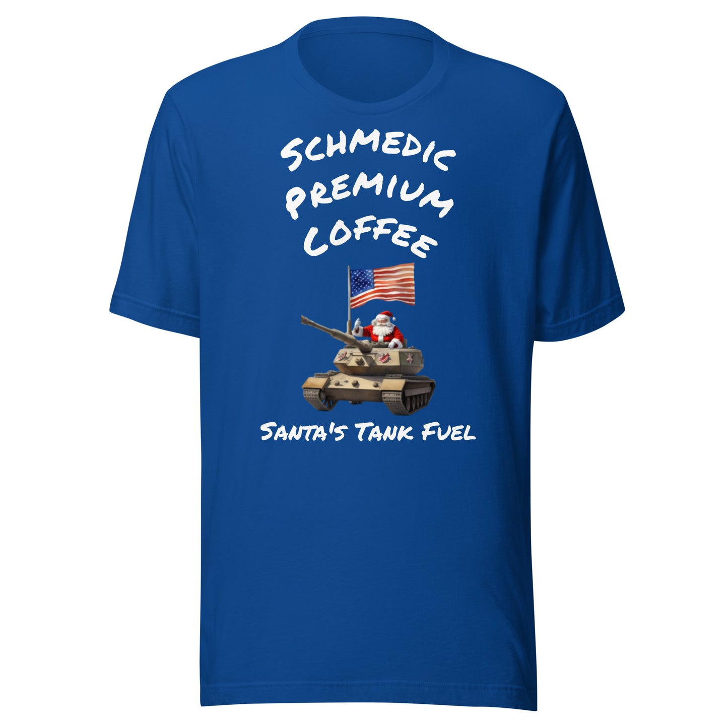 Santa's Tank Fuel (White Lettering) Unisex t-shirt