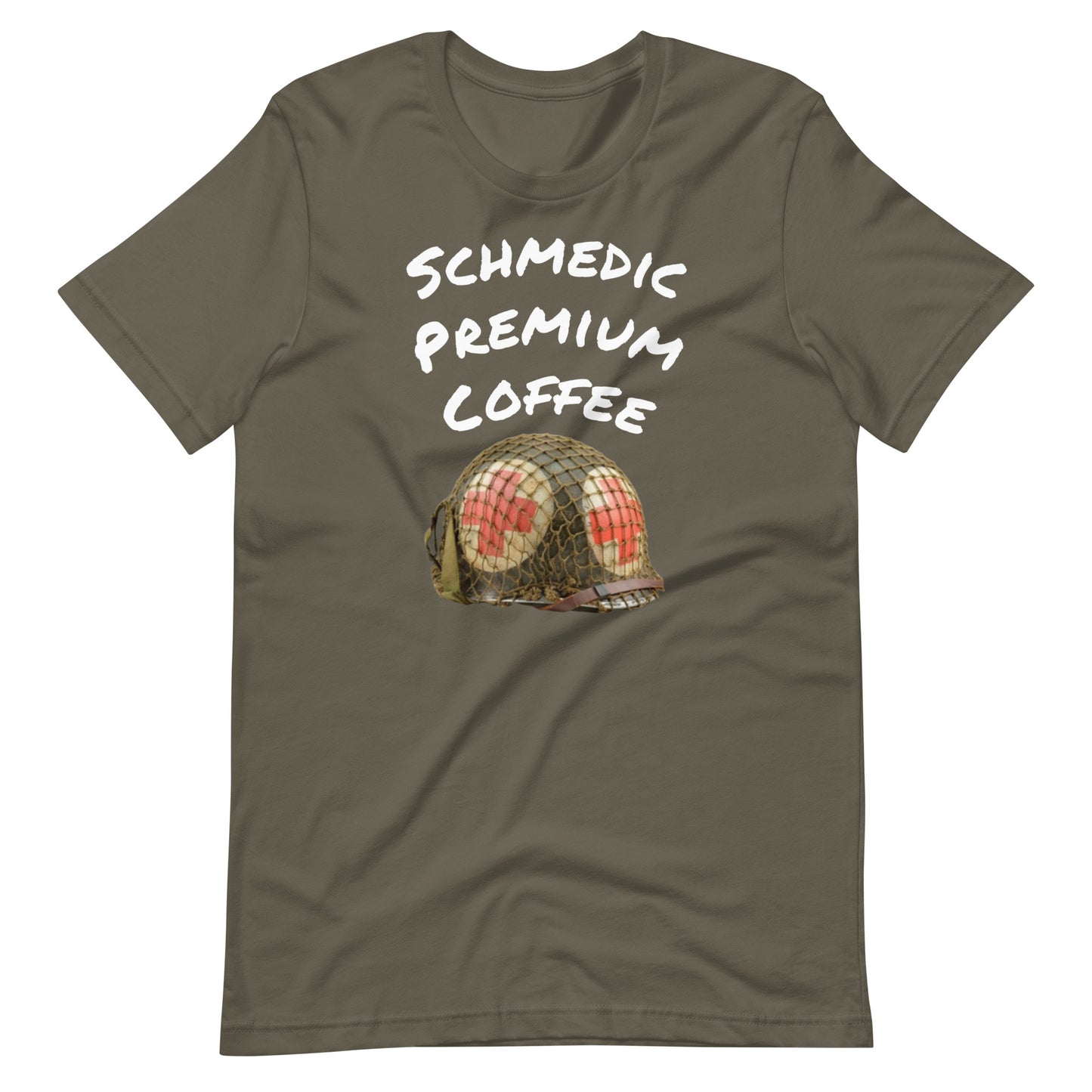 Schmedic Premium Coffee (white lettering) Unisex t-shirt