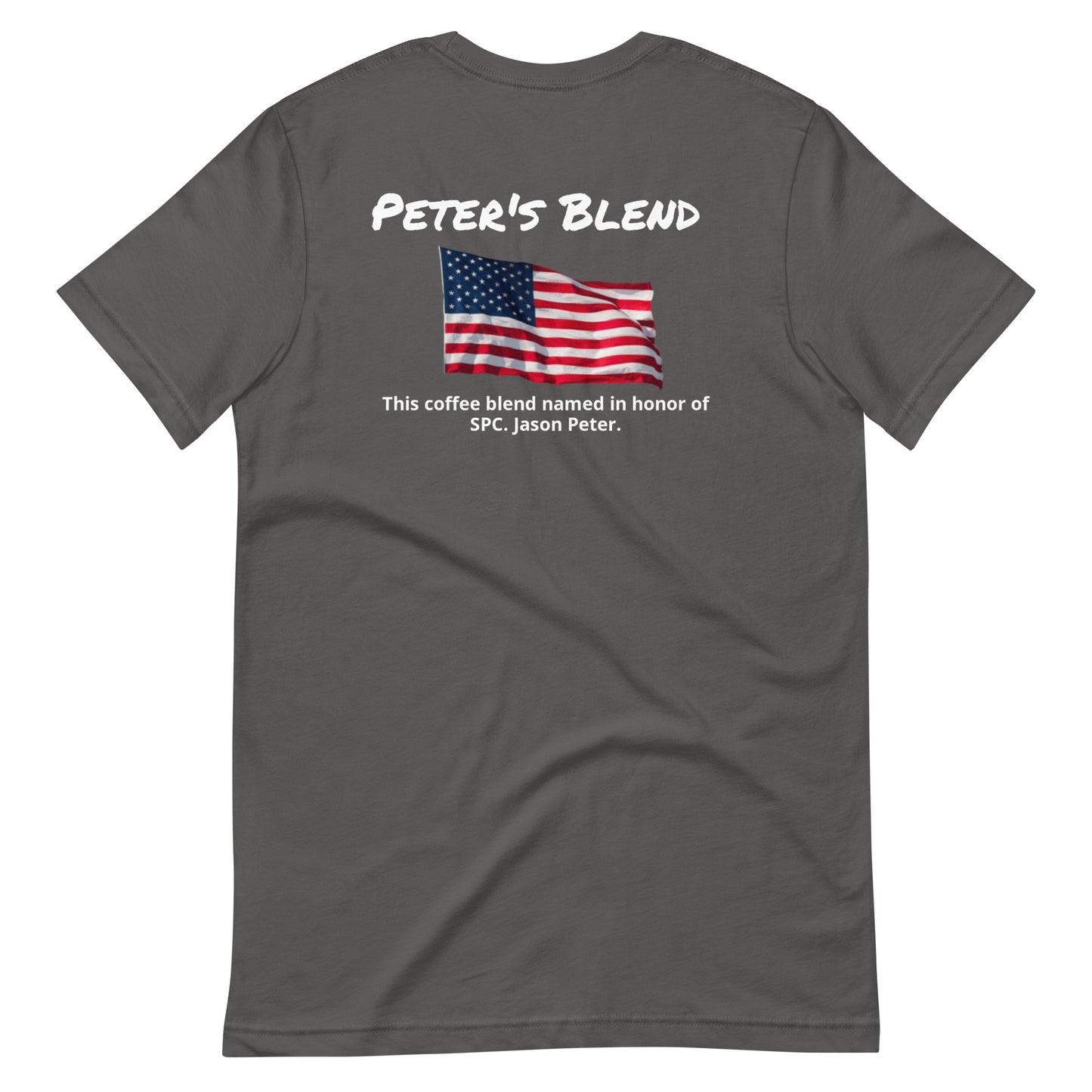Peter's Blend (white lettering) Unisex t-shirt