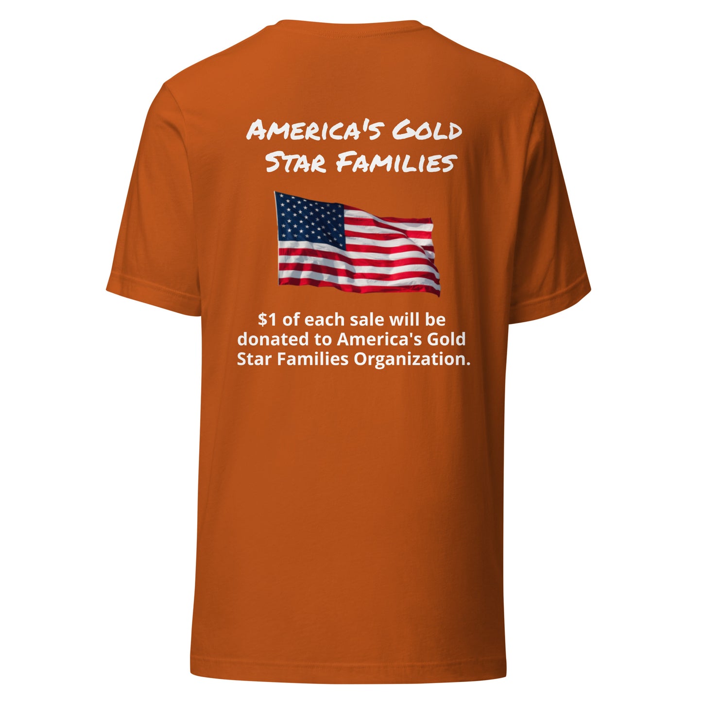 America's Gold Star Families Unisex t-shirt (white lettering)