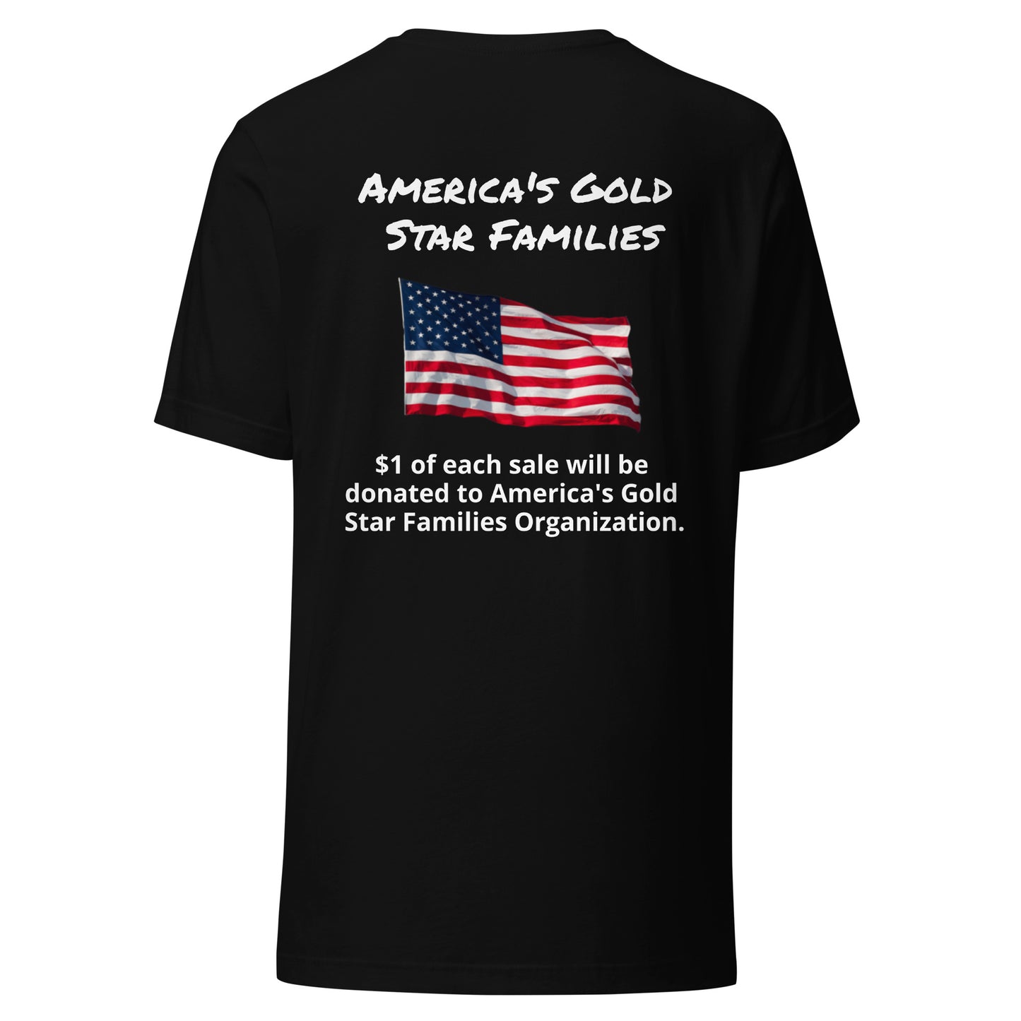 America's Gold Star Families Unisex t-shirt (white lettering)