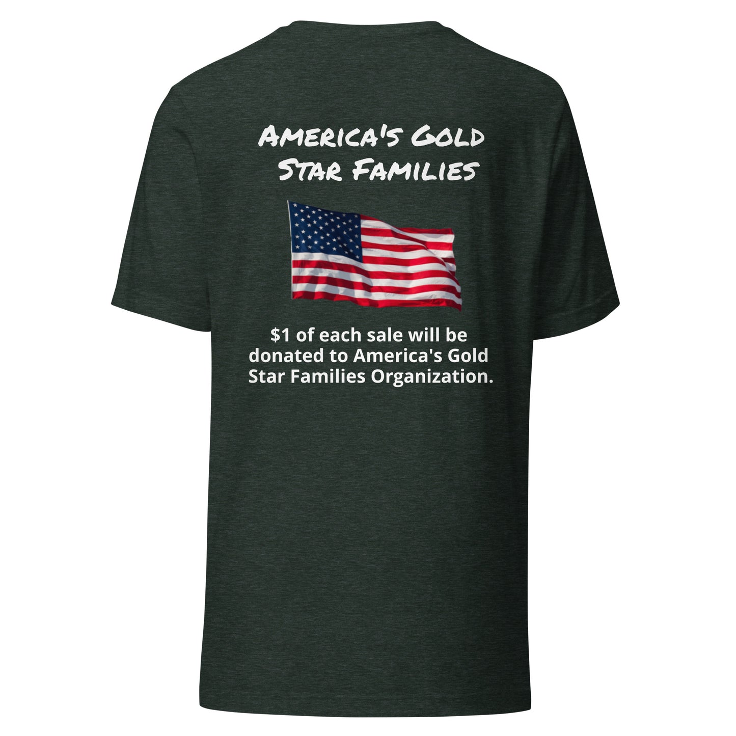 America's Gold Star Families Unisex t-shirt (white lettering)