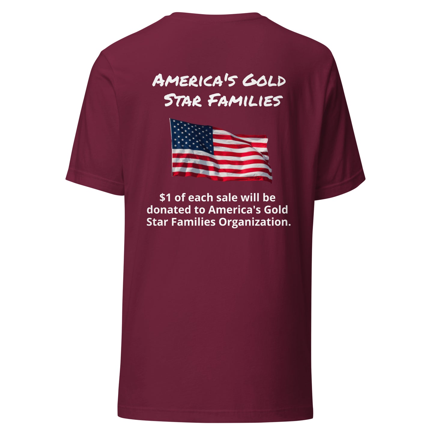 America's Gold Star Families Unisex t-shirt (white lettering)