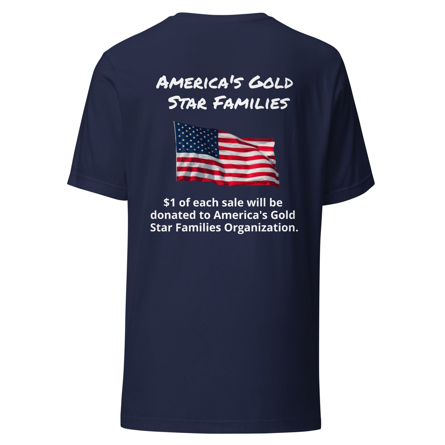 America's Gold Star Families Unisex t-shirt (white lettering)