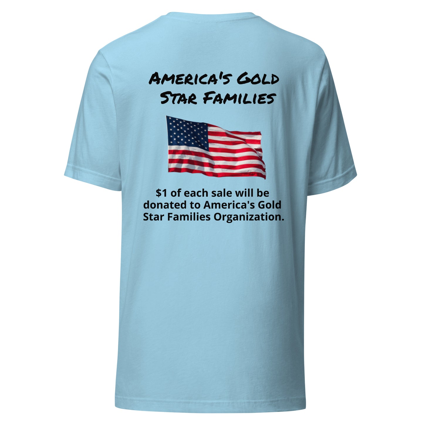 America's Gold Star Families Unisex t-shirt (Black lettering)