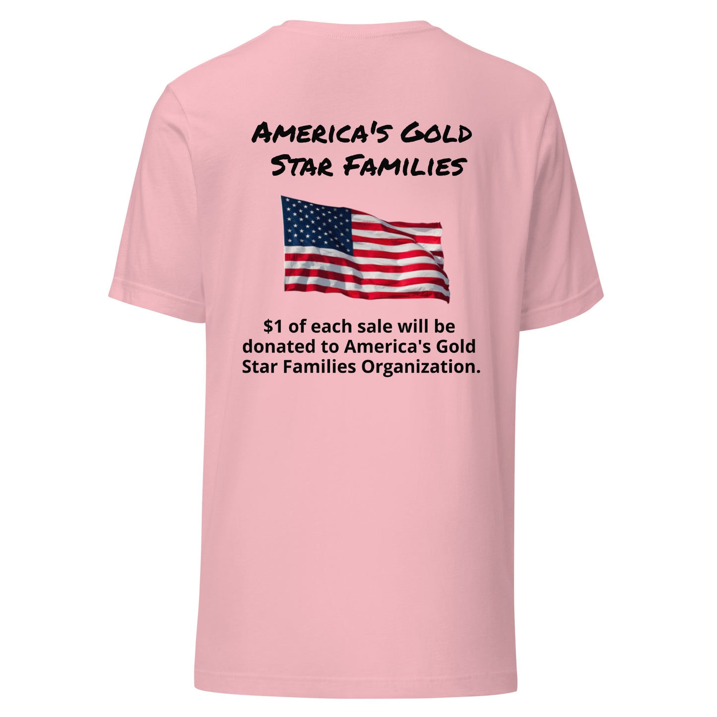 America's Gold Star Families Unisex t-shirt (Black lettering)