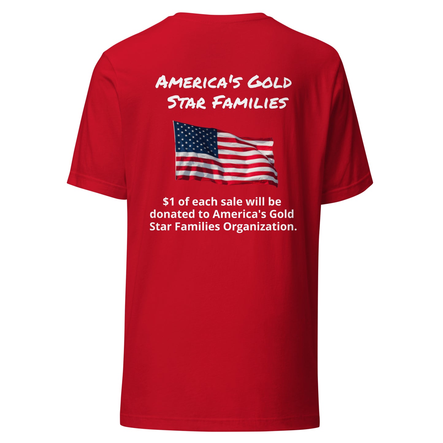 America's Gold Star Families Unisex t-shirt (white lettering)