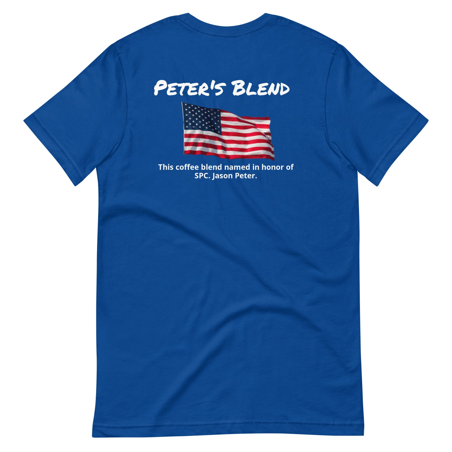 Peter's Blend (white lettering) Unisex t-shirt